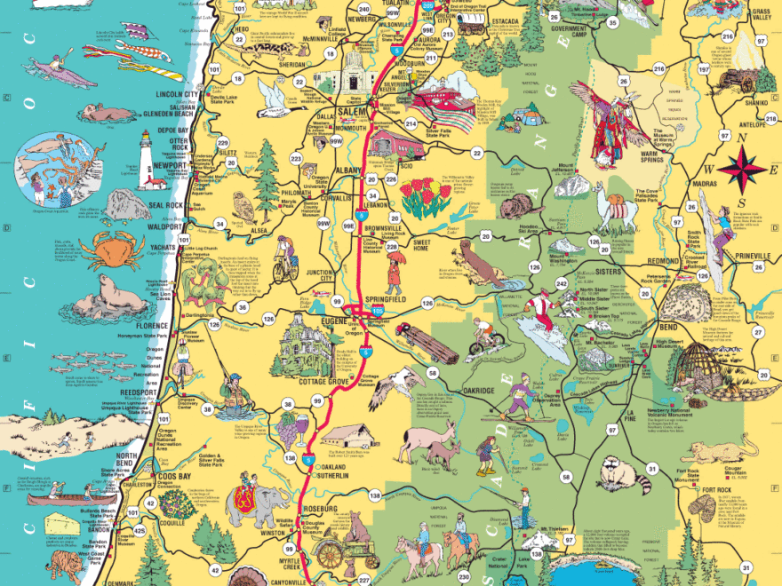 Map Of Western Oregon