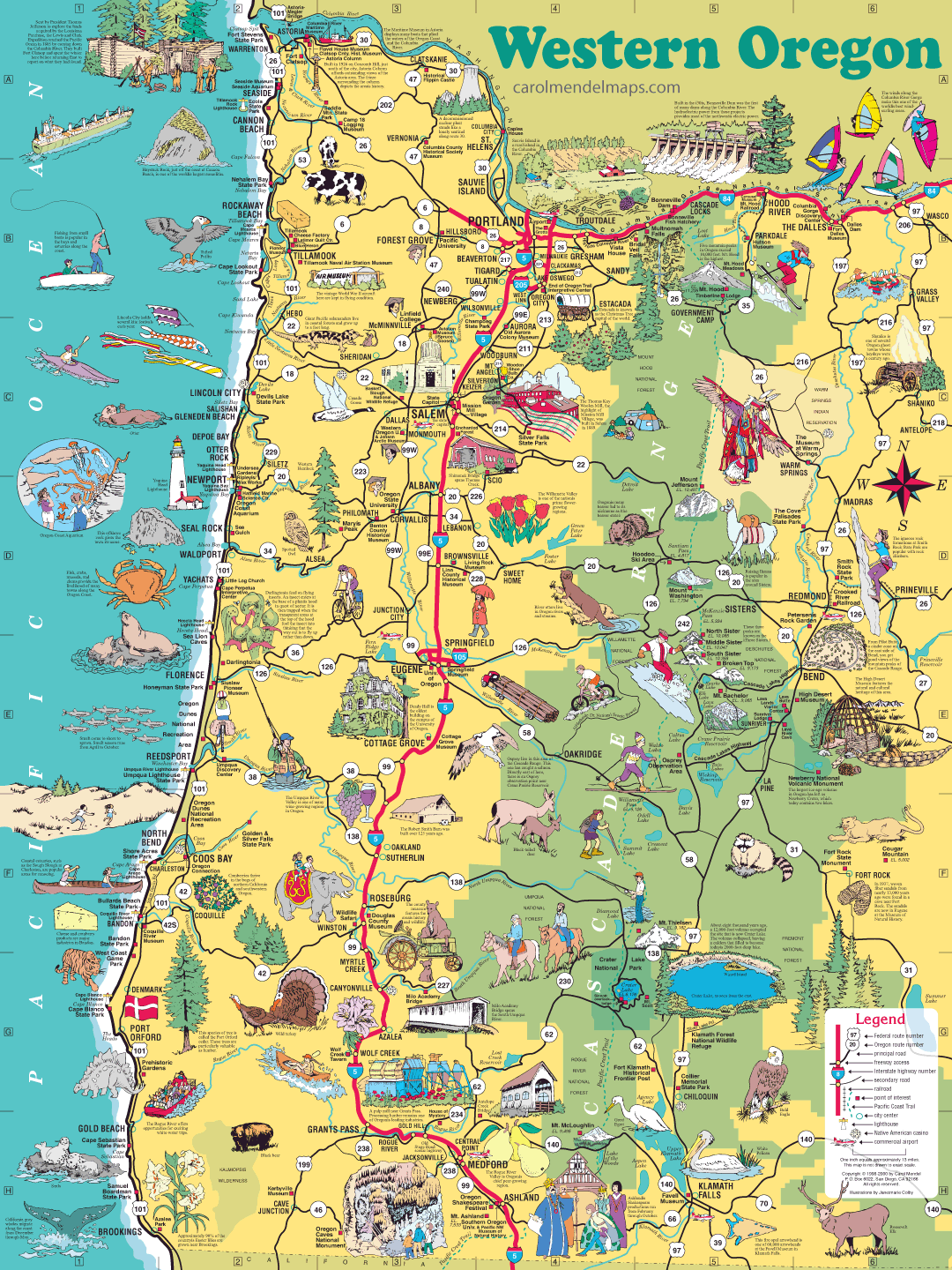 Map Of Western Oregon