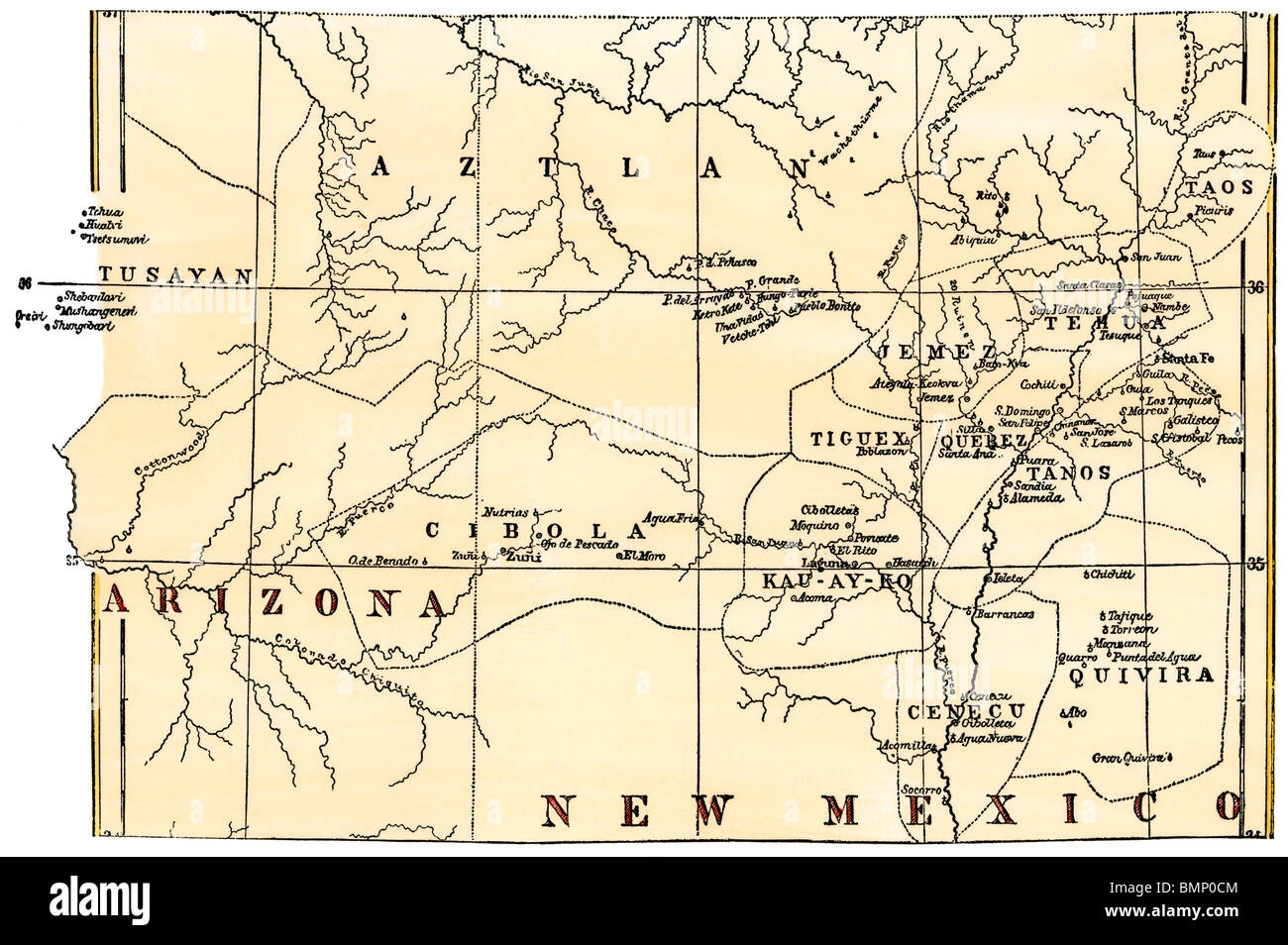 Printable New Mexico Map With Ruins