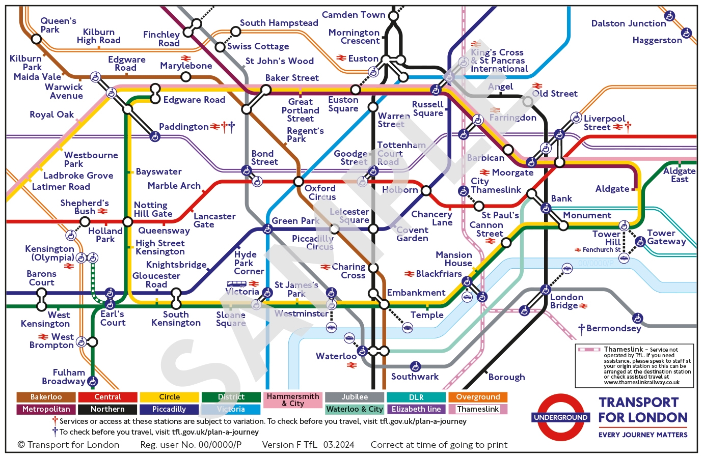 Map Sizes Formats Transport For London