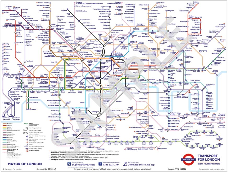 Map Sizes Formats Transport For London