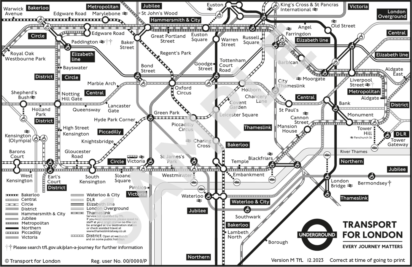 Map Sizes Formats Transport For London Worksheets Library
