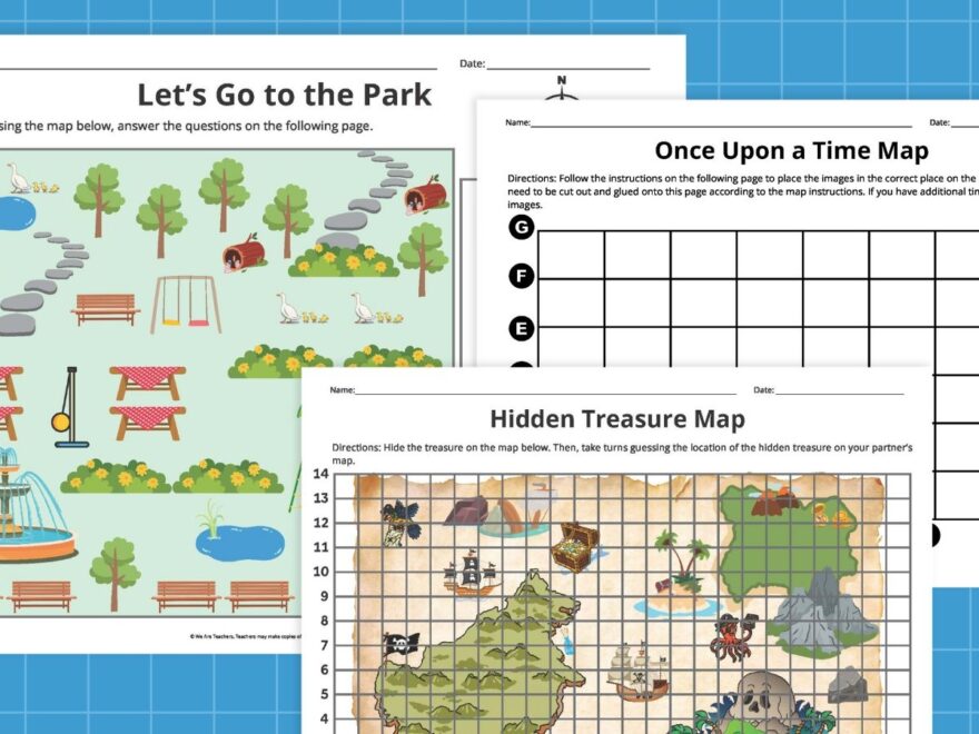 Map Skills Worksheets Free Printable Bundle