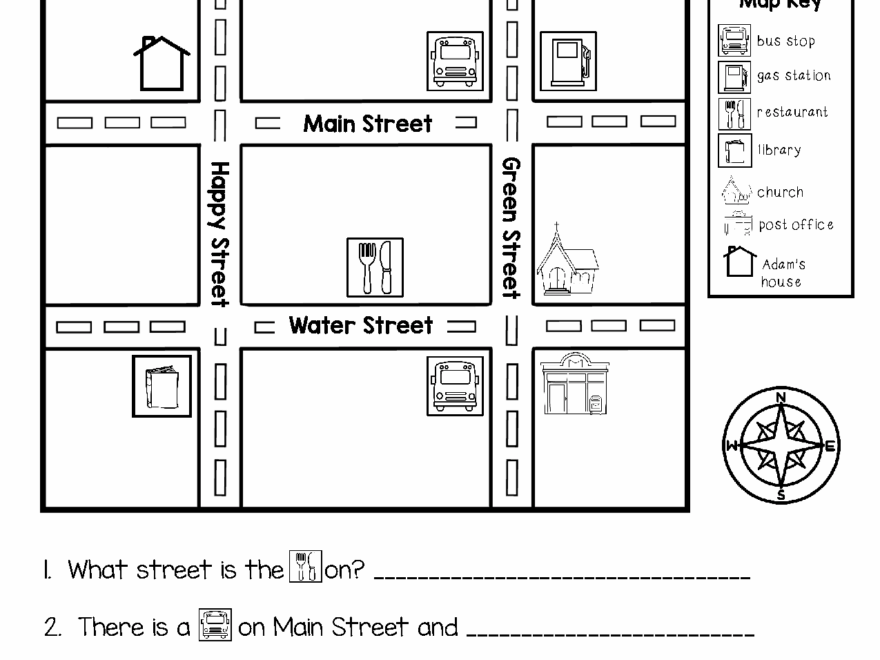 Map Skills Worksheets Library