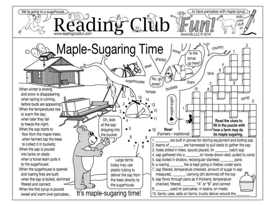 Maple Sugaring Tradition Printable Puzzle Set Made By Teachers