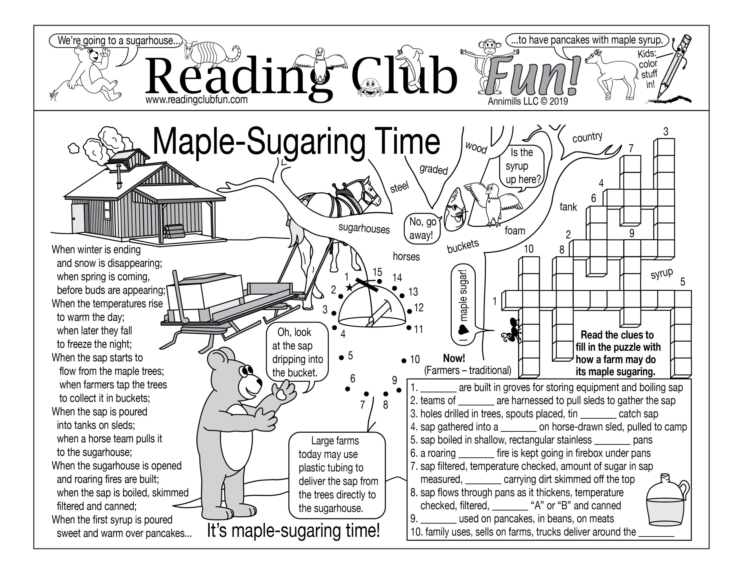 Maple Sugaring Tradition Printable Puzzle Set Made By Teachers