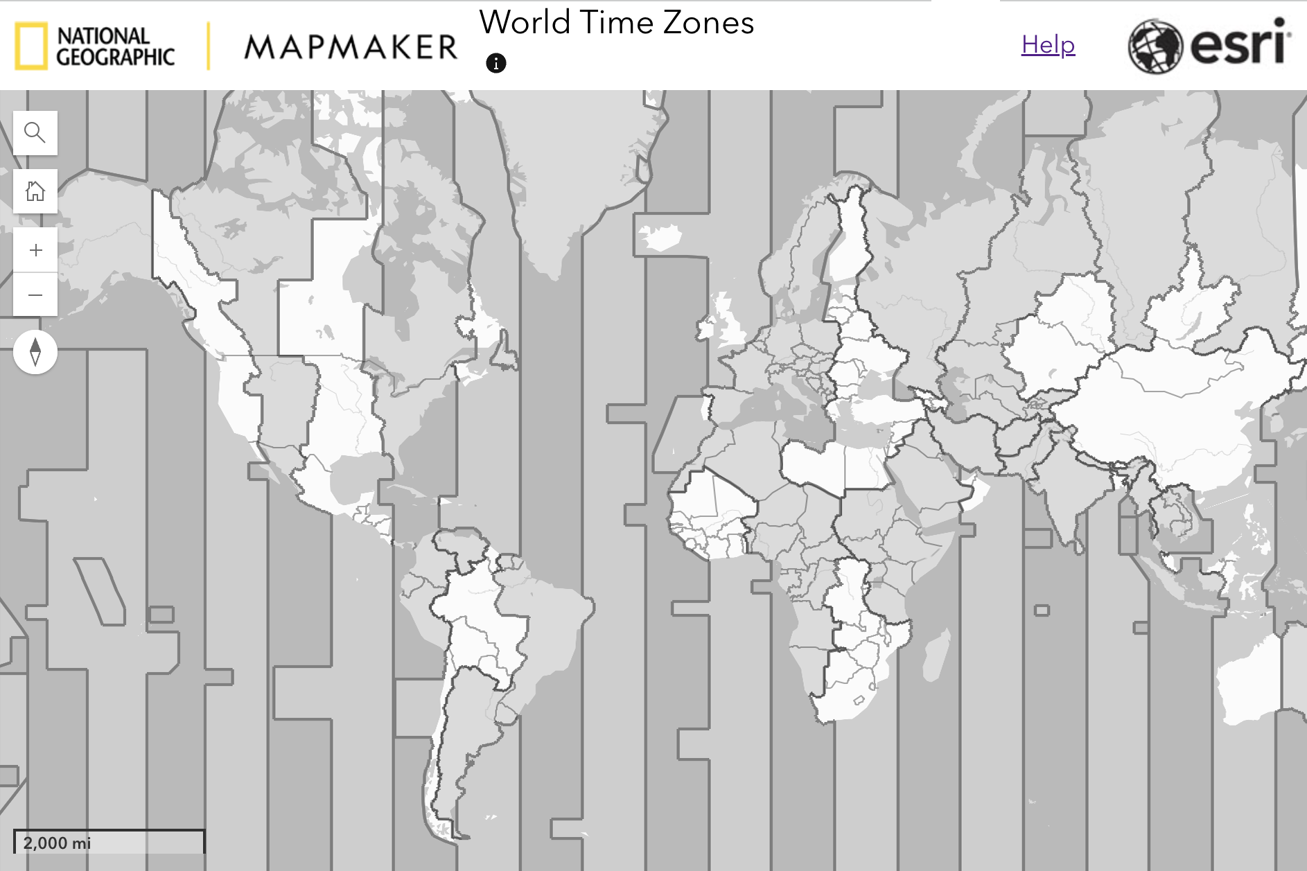 Blank Us Time Zone Map Printable