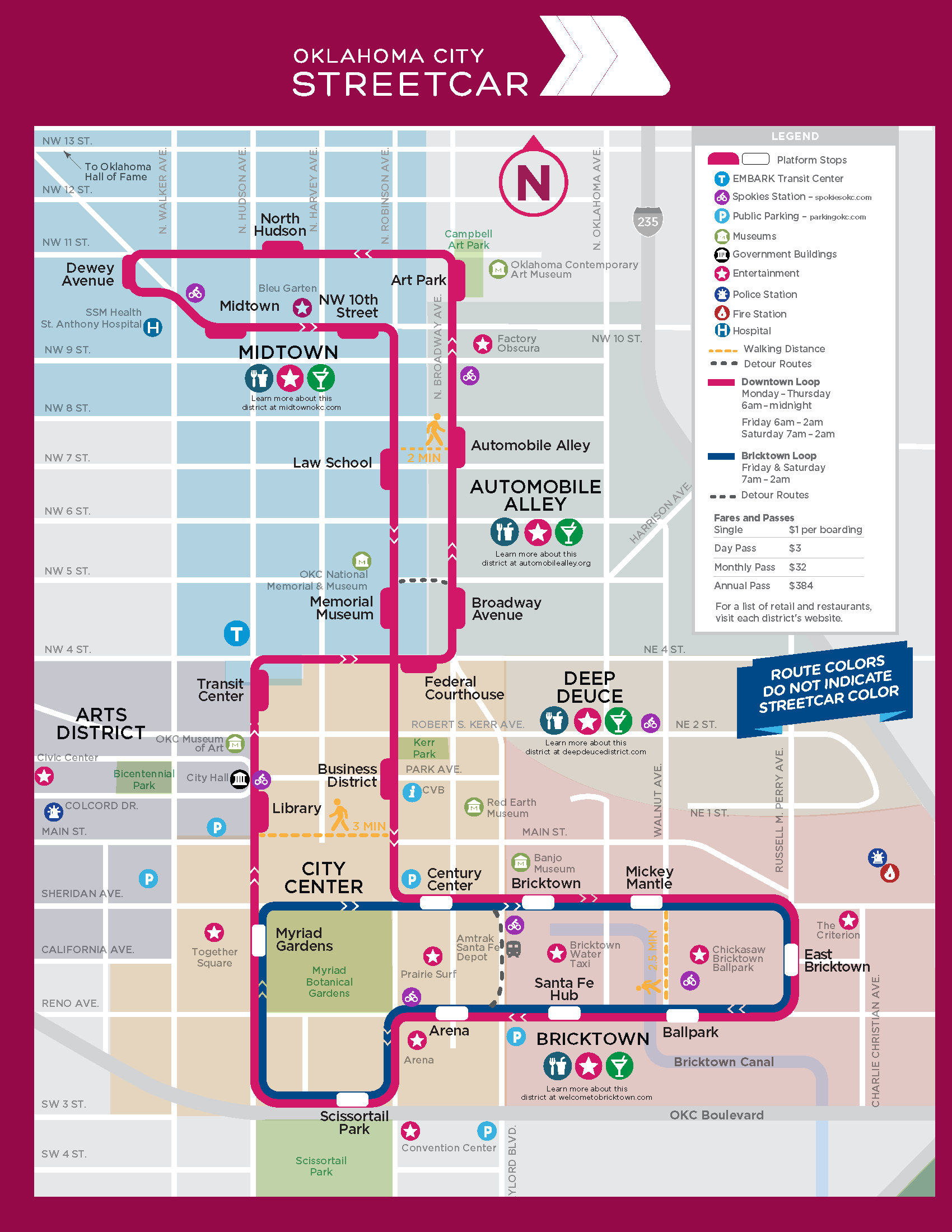 Maps Downtown OKC