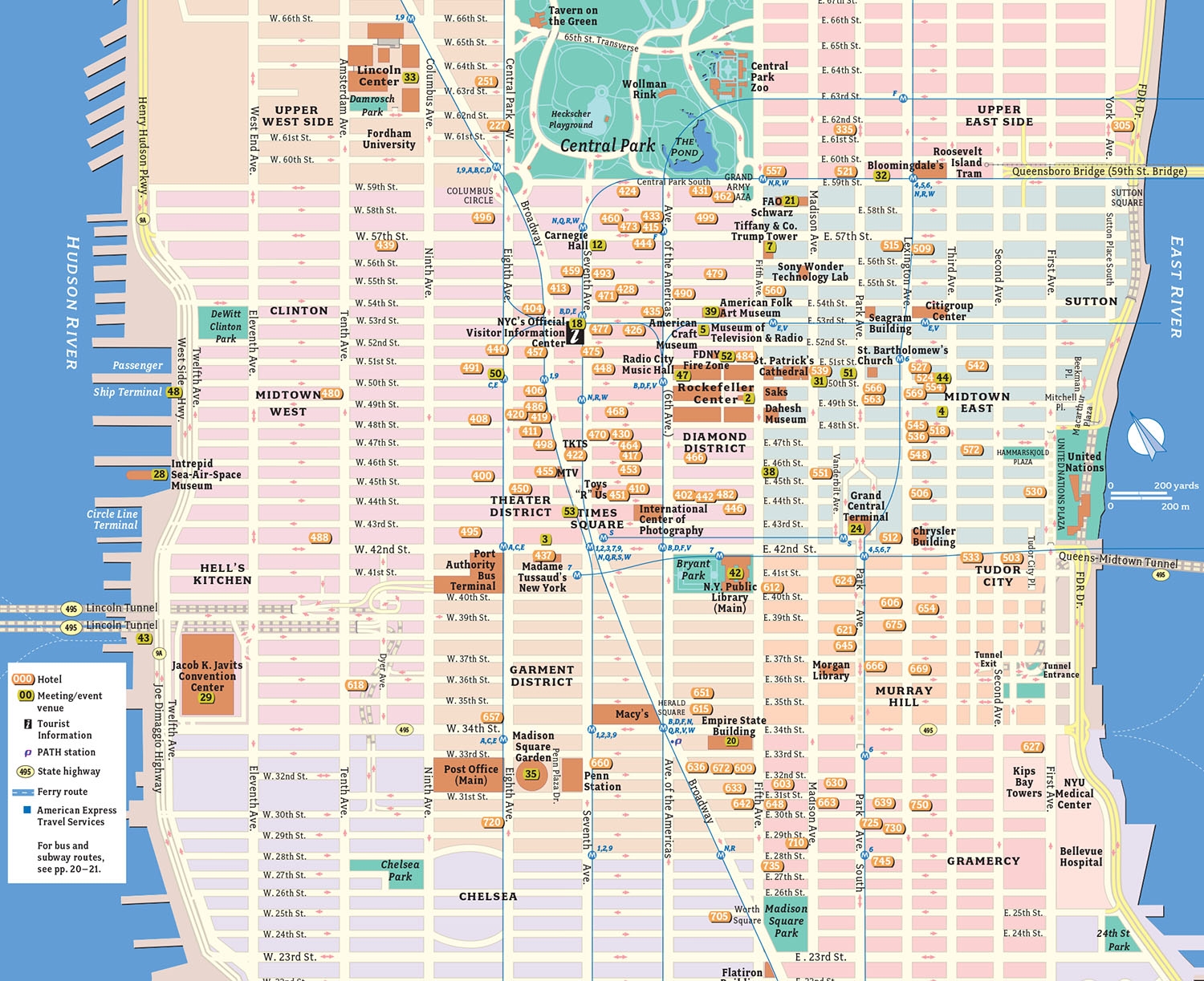 Maps For Travel Guides NYCVB Others David Lindroth Maps Worksheets Library