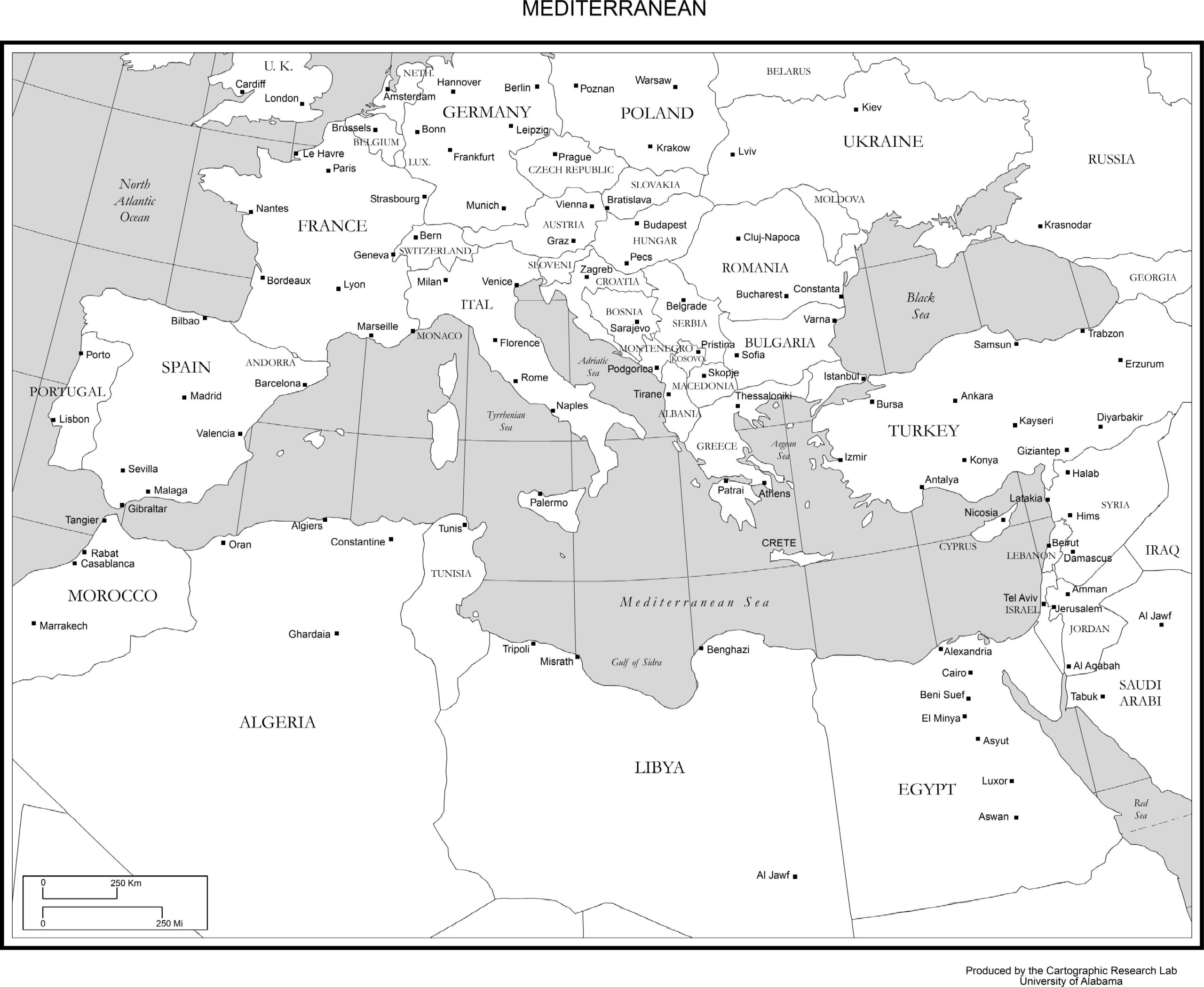 Maps Of Europe Worksheets Library