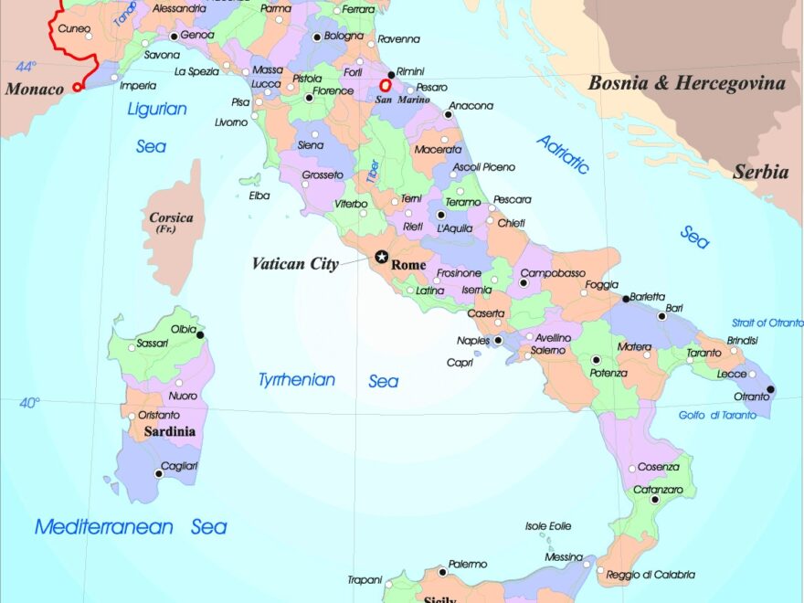 Maps Of Italy Detailed Map Of Italy In English Tourist Map Of Italy Road Map Of Italy Political Administrative Physical Map Of Italy