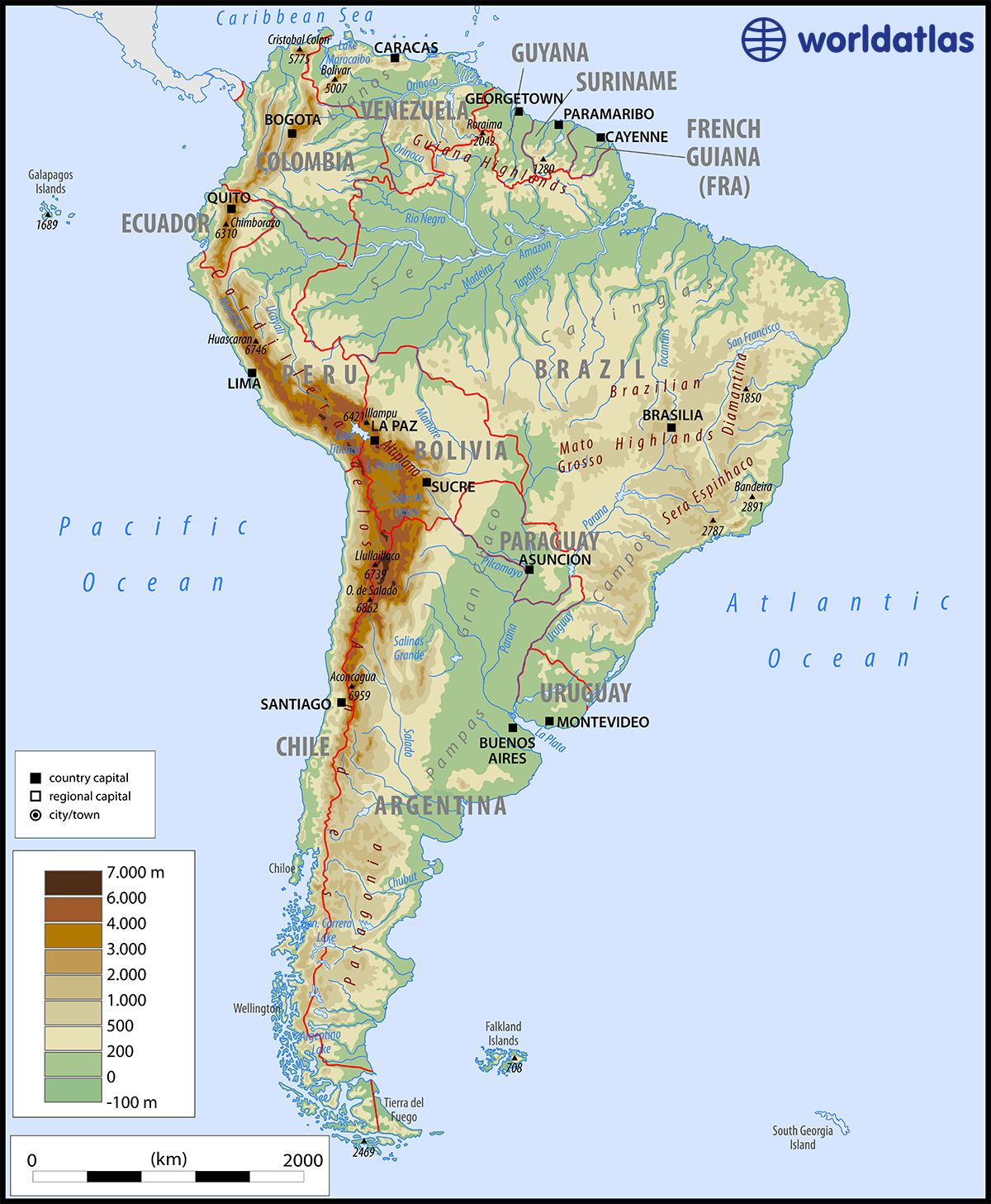 Maps Of South America