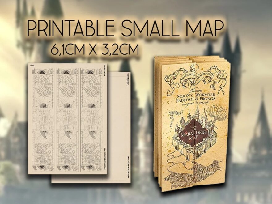 Marauders Card To Print And Make Yourself Etsy