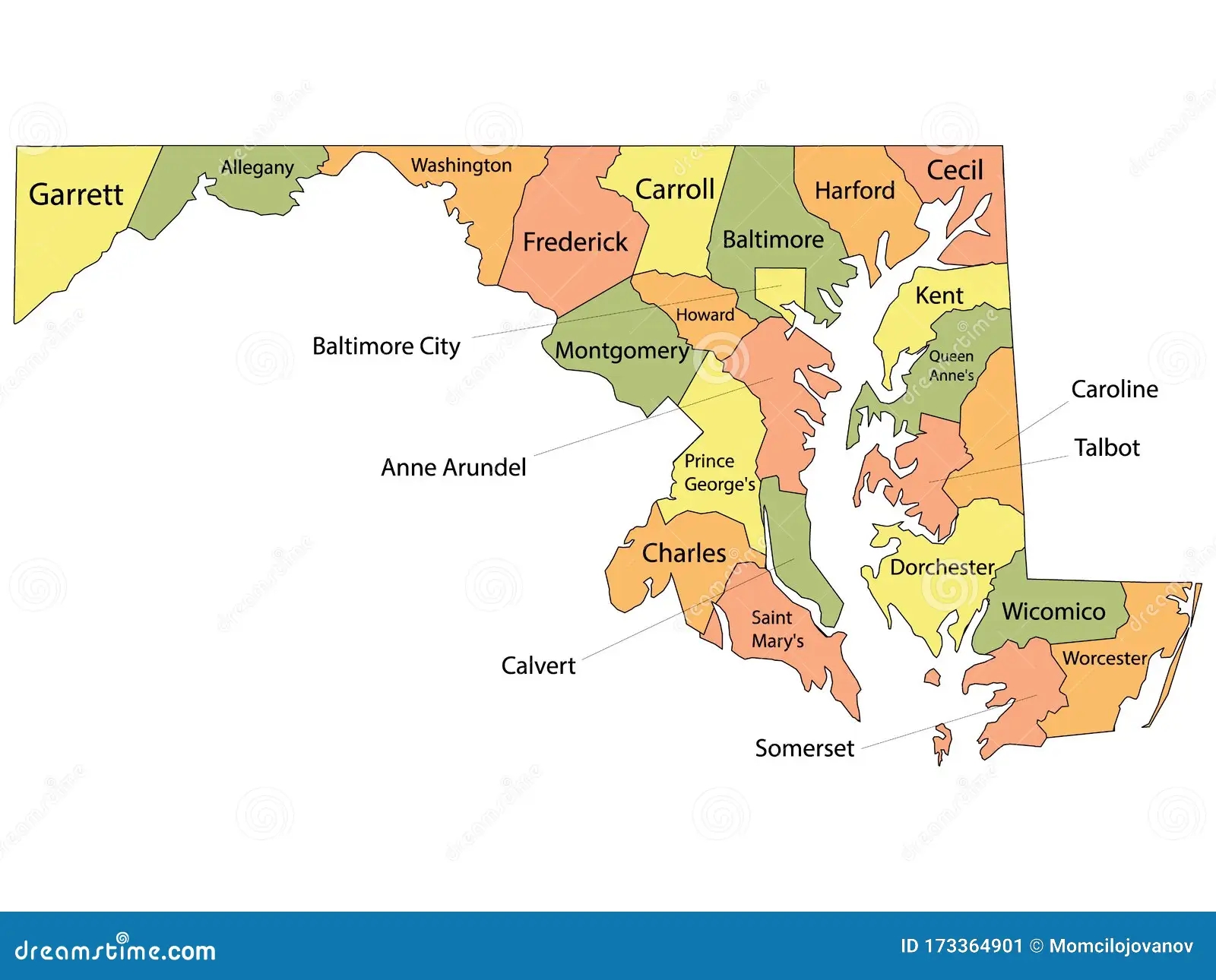 Maryland County Map Stock Illustrations 829 Maryland County Map Stock Illustrations Vectors Clipart Dreamstime