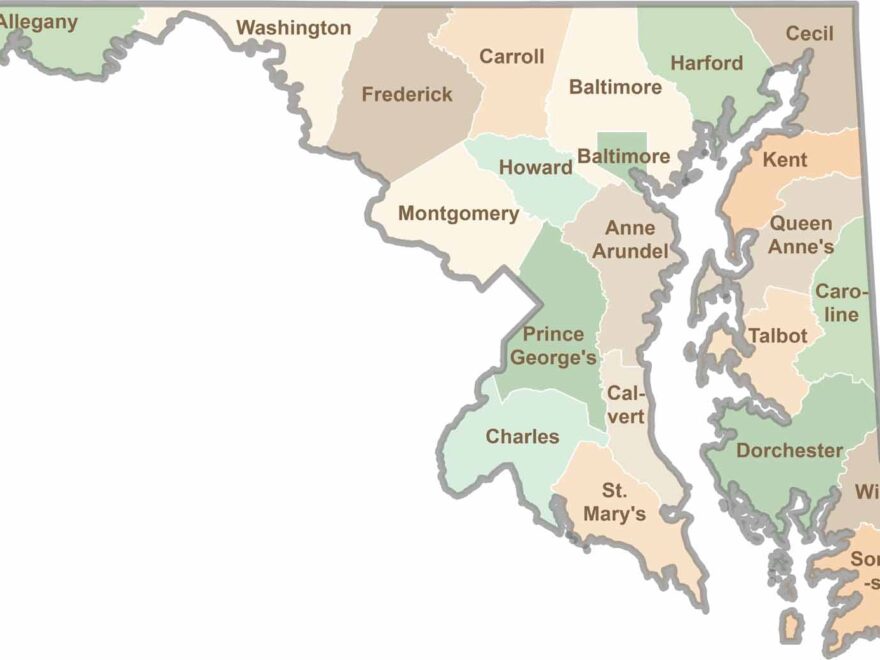 Maryland County Map US County Maps