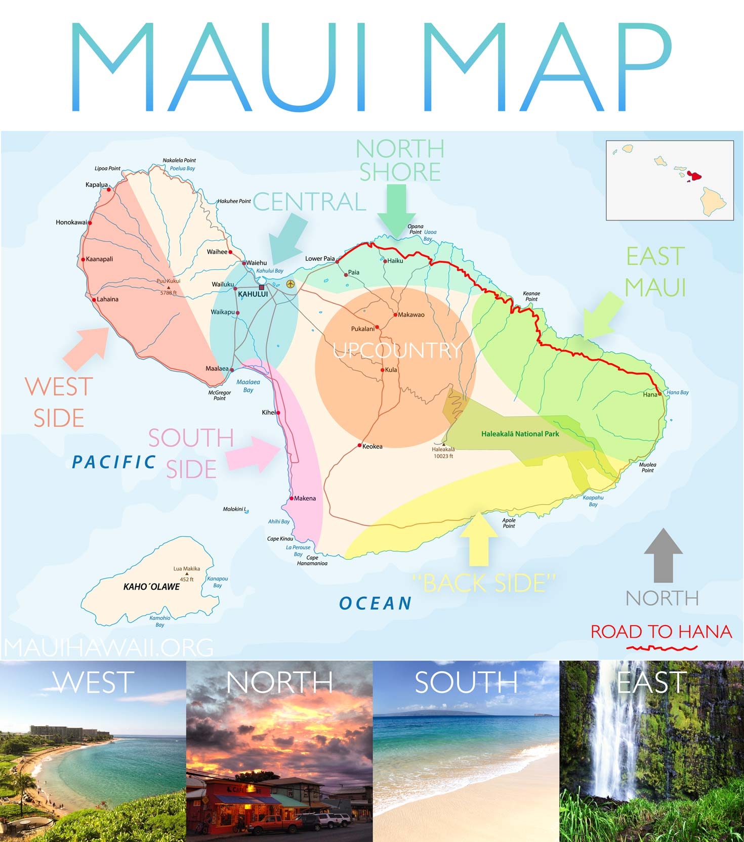 Printable Map Of Kihei Maui