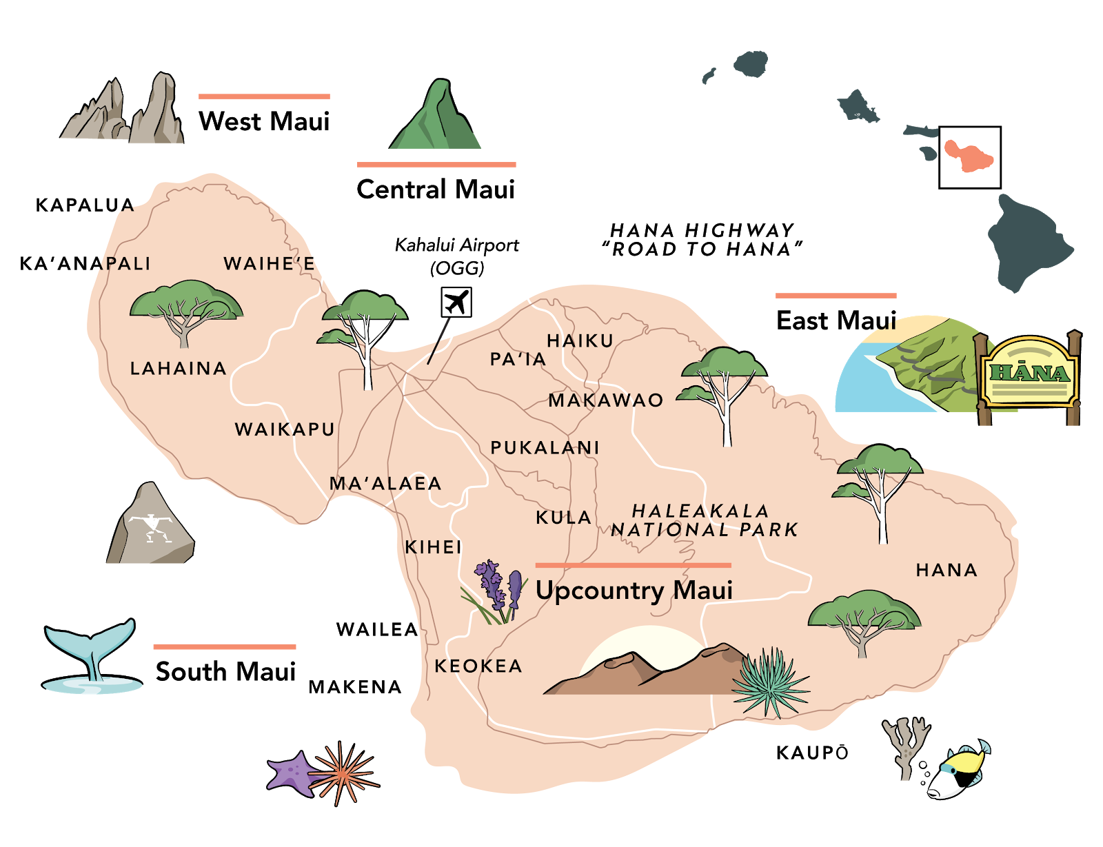 Large Printable Map Of Maui