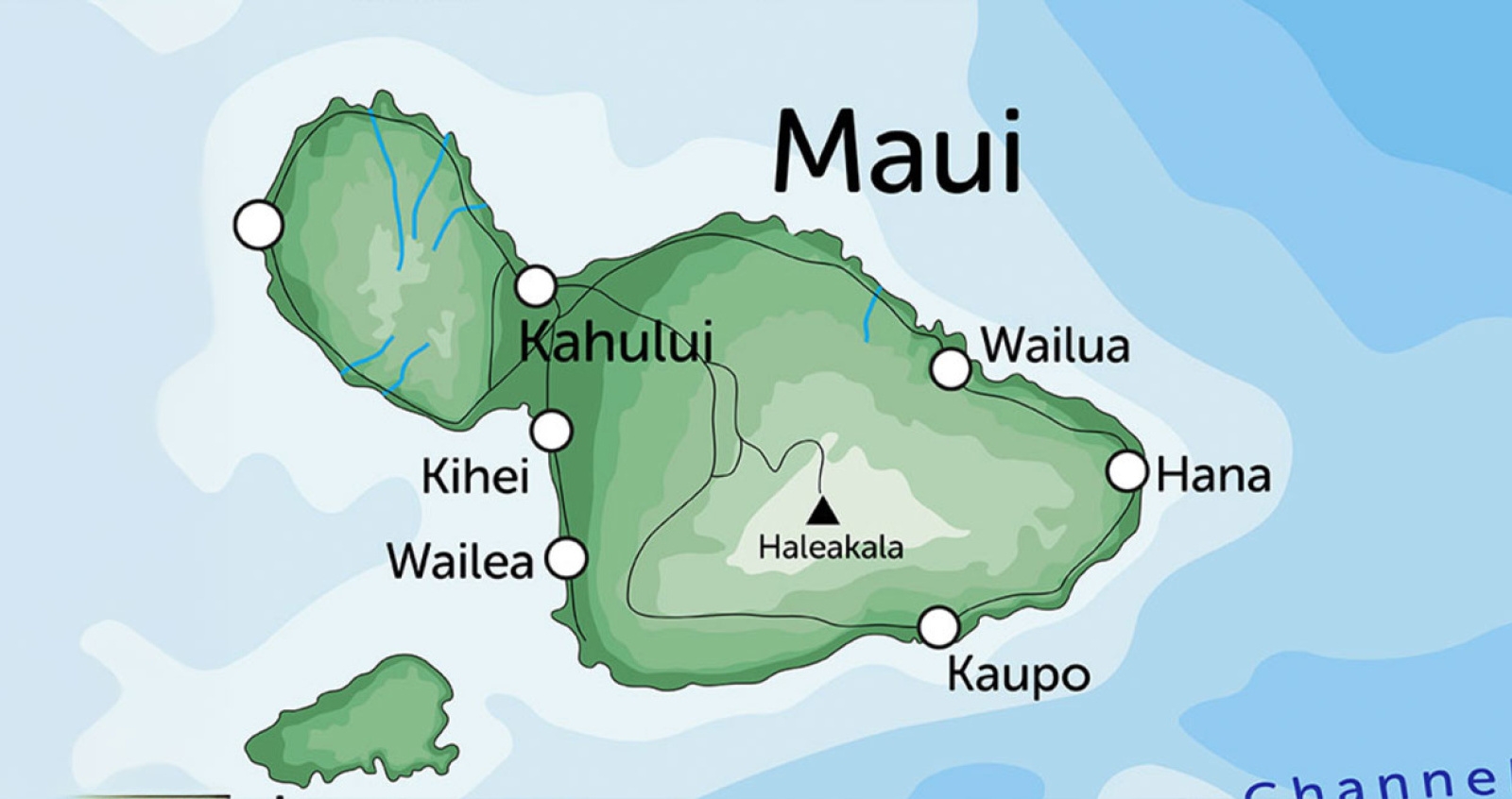 Maui Maps Updated Maui Road Travel Map