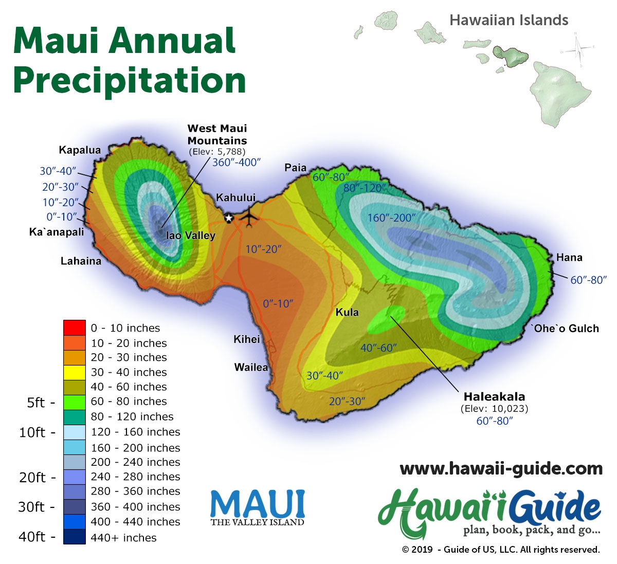 Maui Maps Updated Maui Road Travel Map