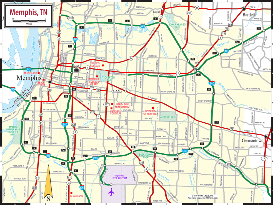 Memphis Road Map