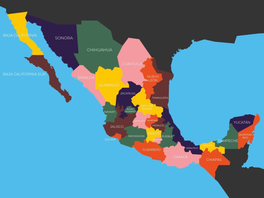Mexico s Map MAPS To Print Free