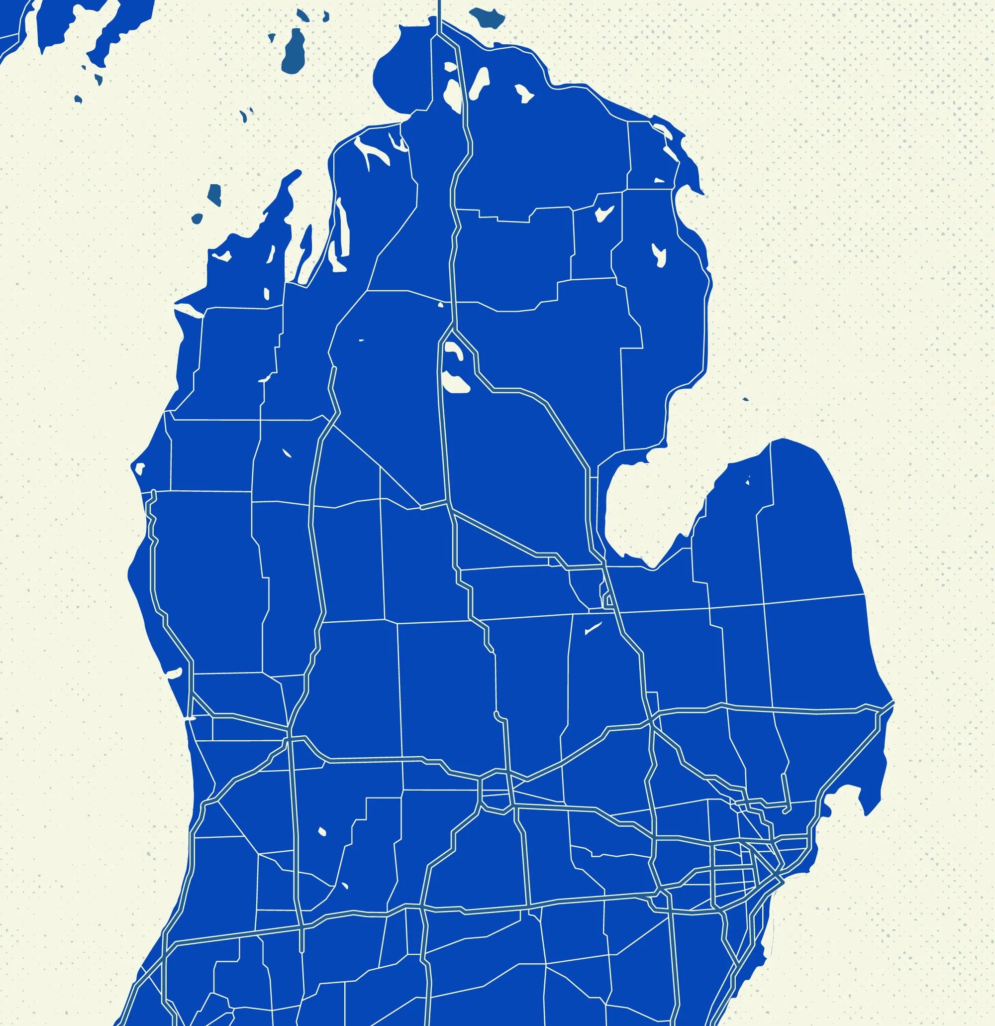 Printable Map Of Lower Michigan