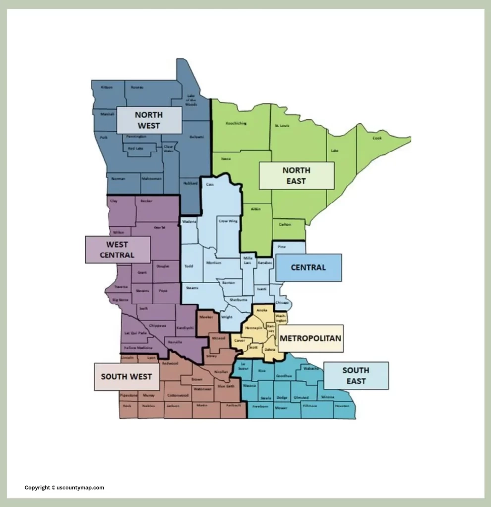 Minnesota County Map Map Of MN Counties And Cities 