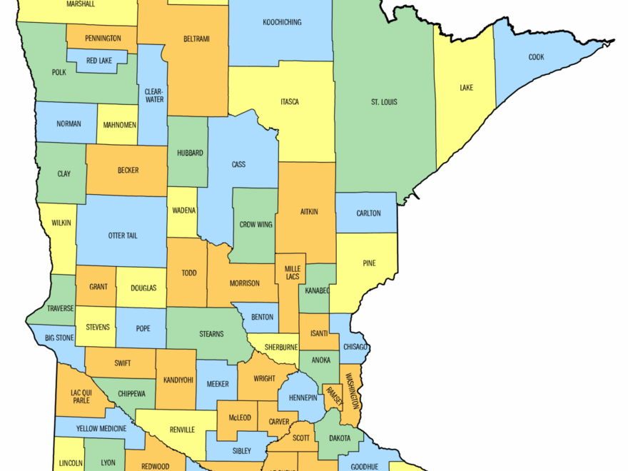 Minnesota County Map Printable State Map With County Lines Free Printables Monograms Design Tools Patterns DIY Projects