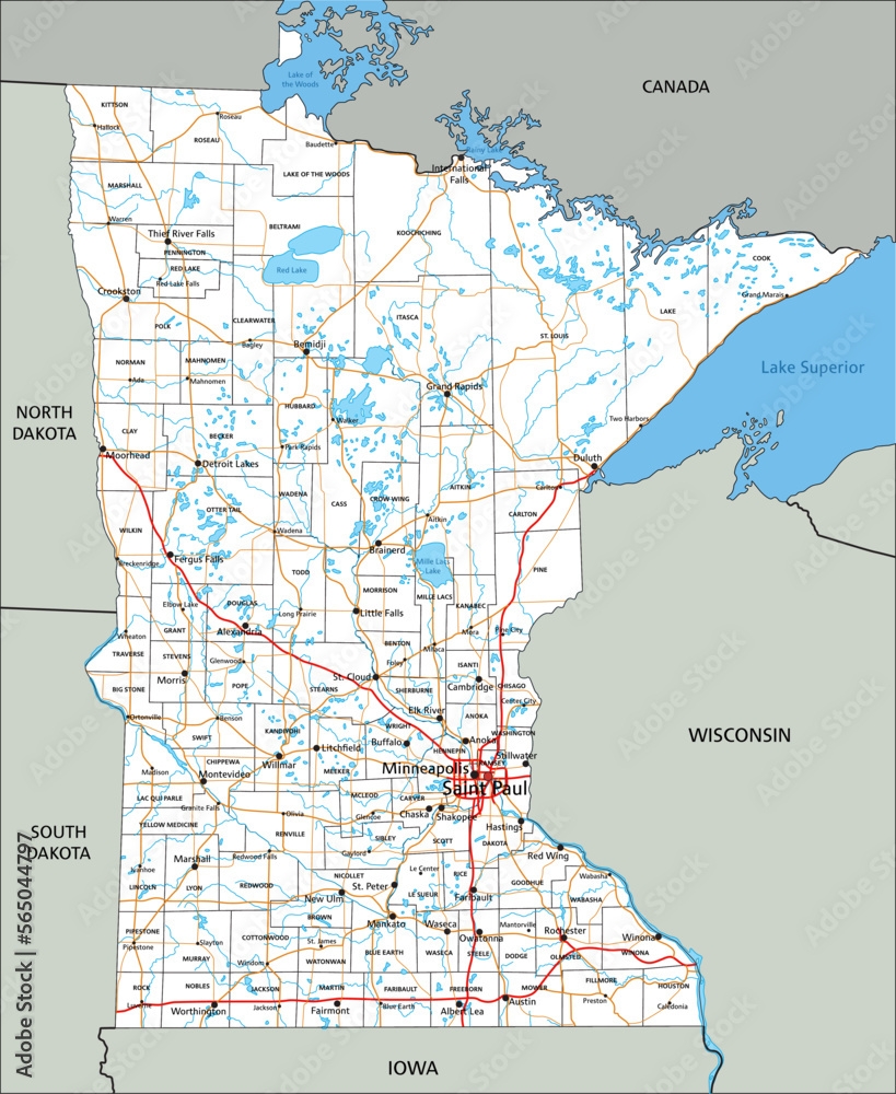 Free Printable Minnesota Map