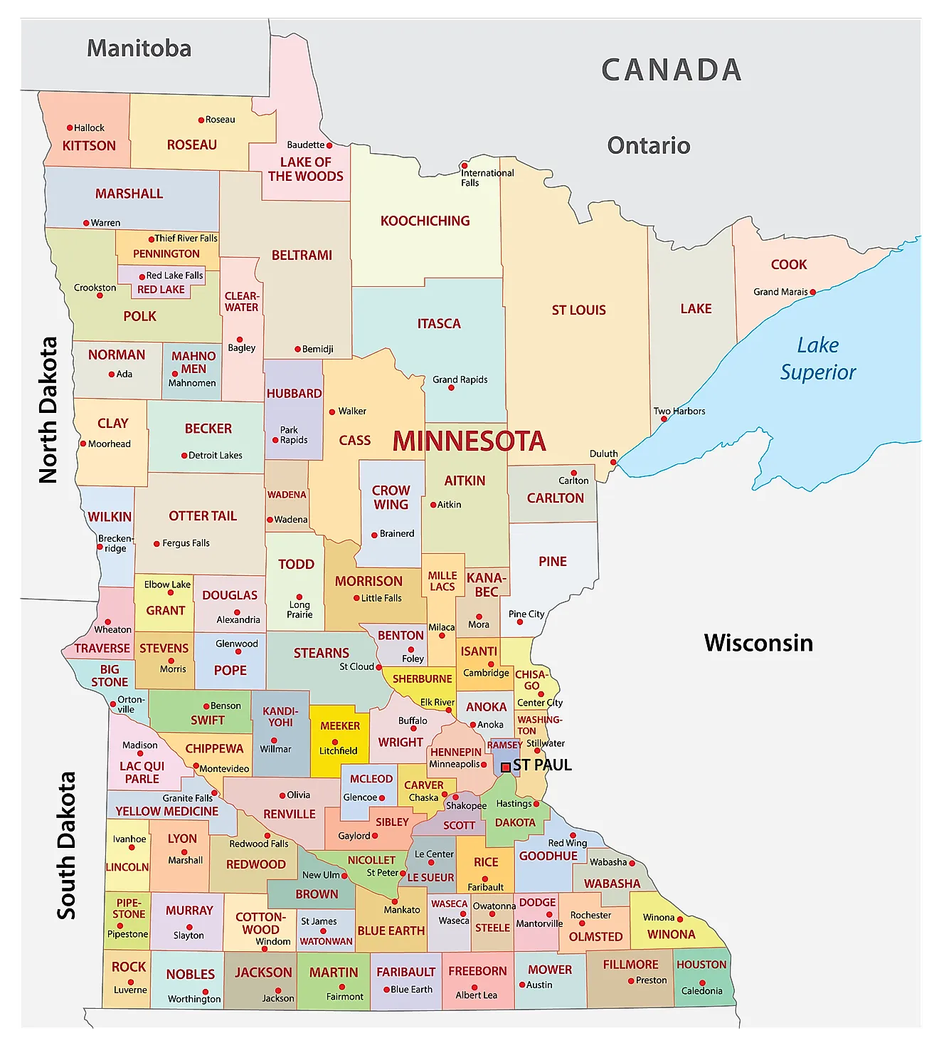 Minnesota Maps Facts World Atlas