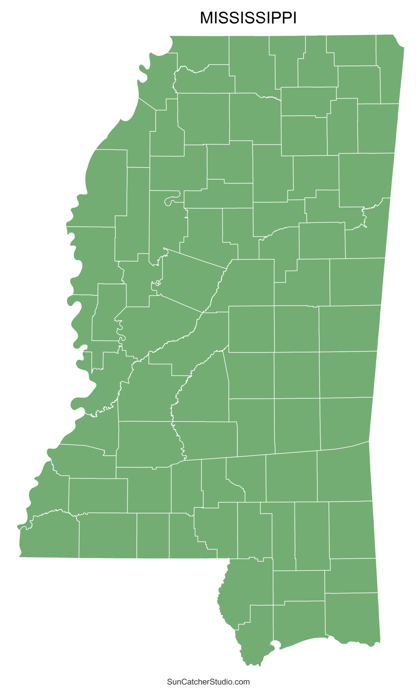 Mississippi County Map Printable State Map With County Lines Free Printables Monograms Design Tools Patterns DIY Projects
