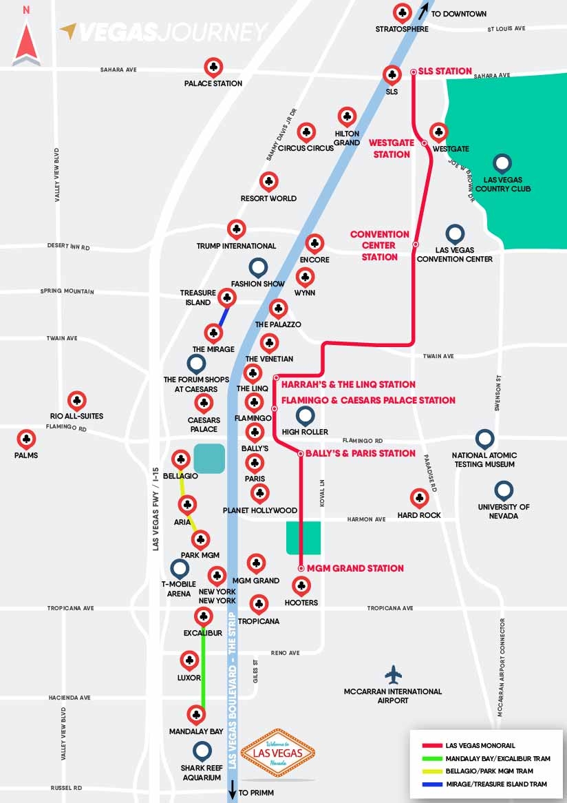 Las Vegas Direct Printable Map