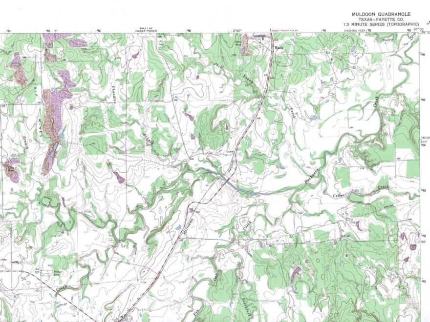 Muldoon Quadrangle Texas 1965 USGS Topo Map 7 5 Minute Topographic EBay