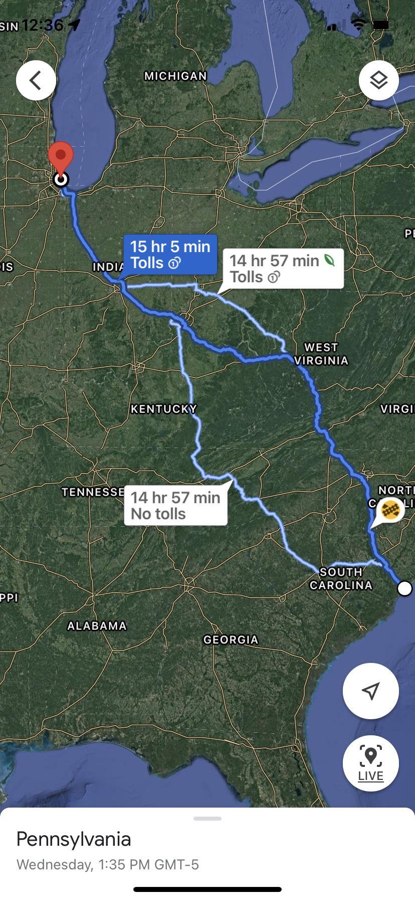 Myrtle Beach Chicago Best Places Or Routes For Scenic Views In North Carolina West Virginia And Kentucky R roadtrip