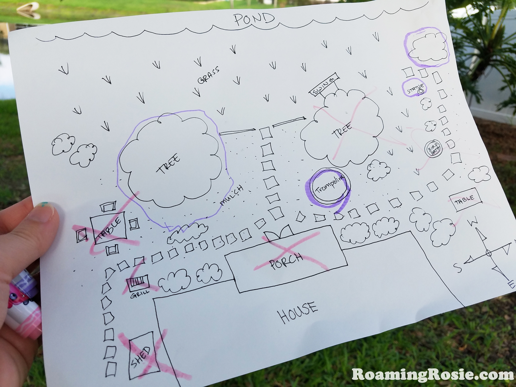 Mystery Map Backyard Treasure Hunt Roaming Rosie