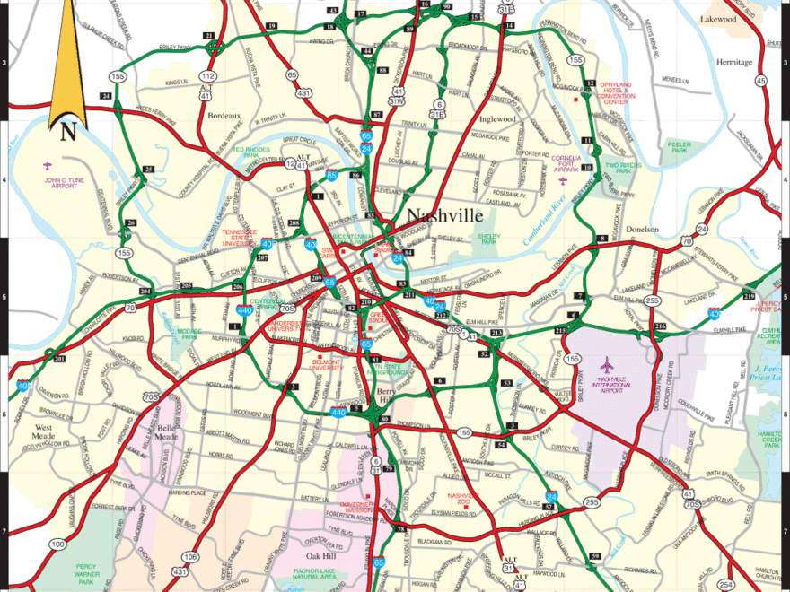 Nashville Road Map