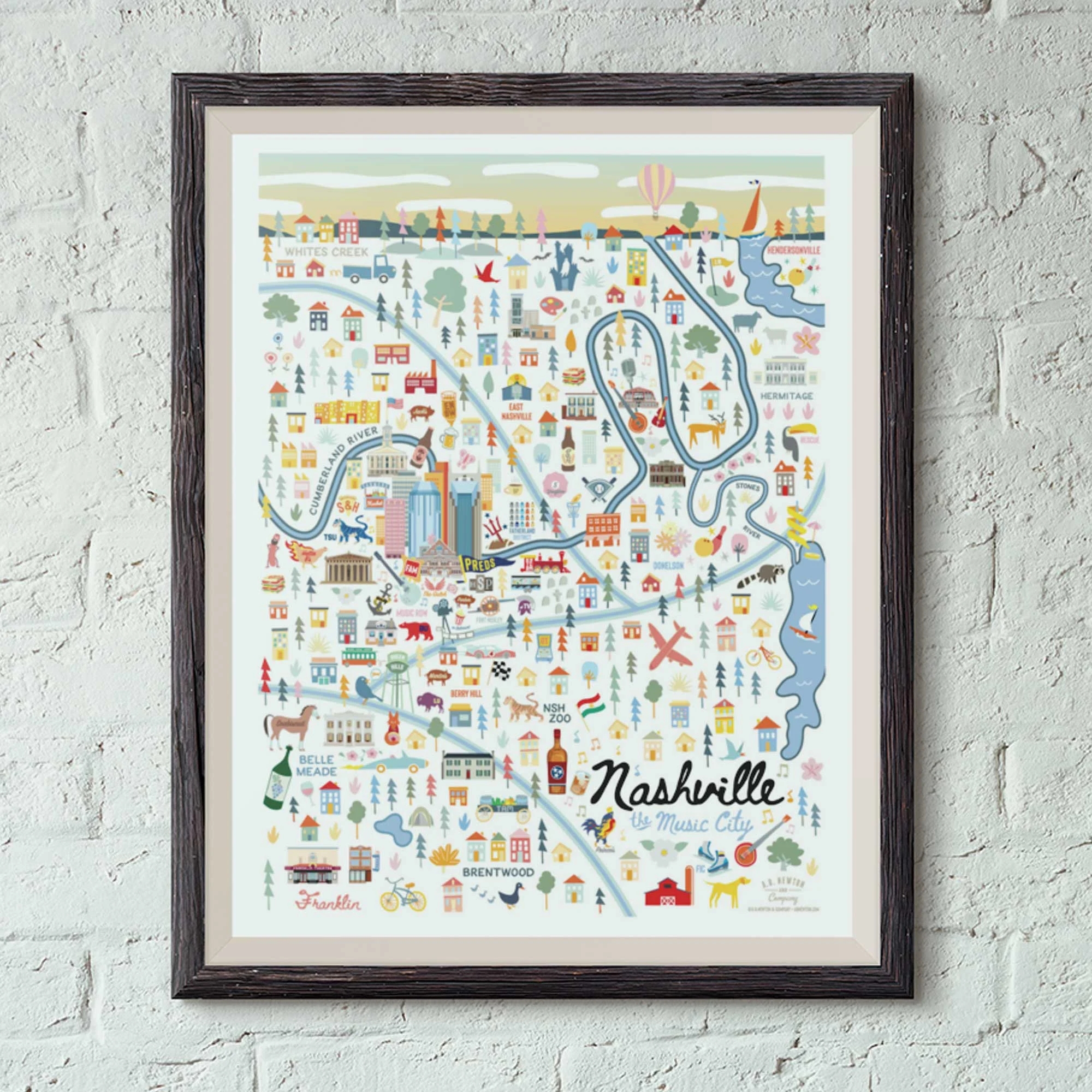 Printable Map Of East Nashville Shopping