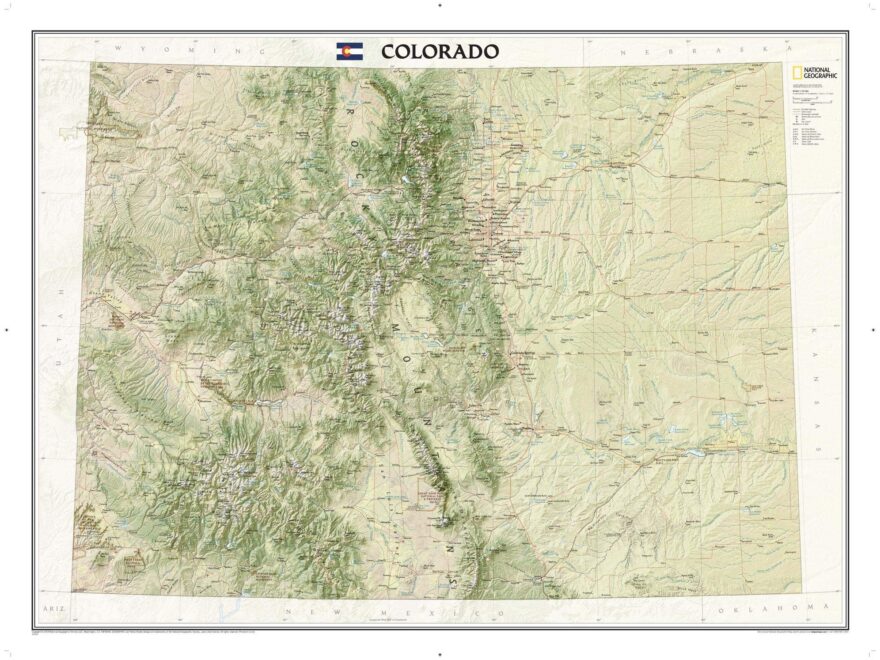 National Geographic Colorado Wall Map Laminated 40 5 X 30 25 In National Geographic Reference Map National Geographic Maps Reference 9781597752350 Amazon Books