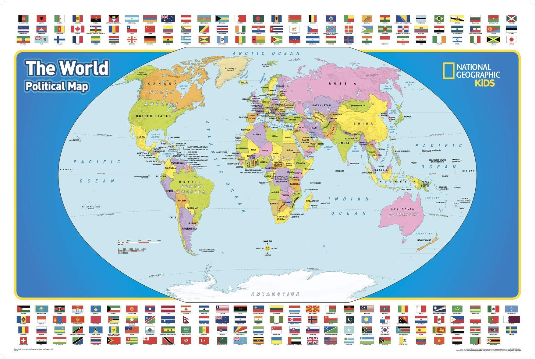 National Geographic World For Kids Wall Map Laminated Poster Size 36 X 24 In National Geographic Reference Map National Geographic Maps Reference 0749717008106 Amazon Books