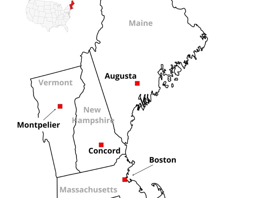 New England Geography Printables Outline Maps Word Search And Crossword Puzzle Etsy