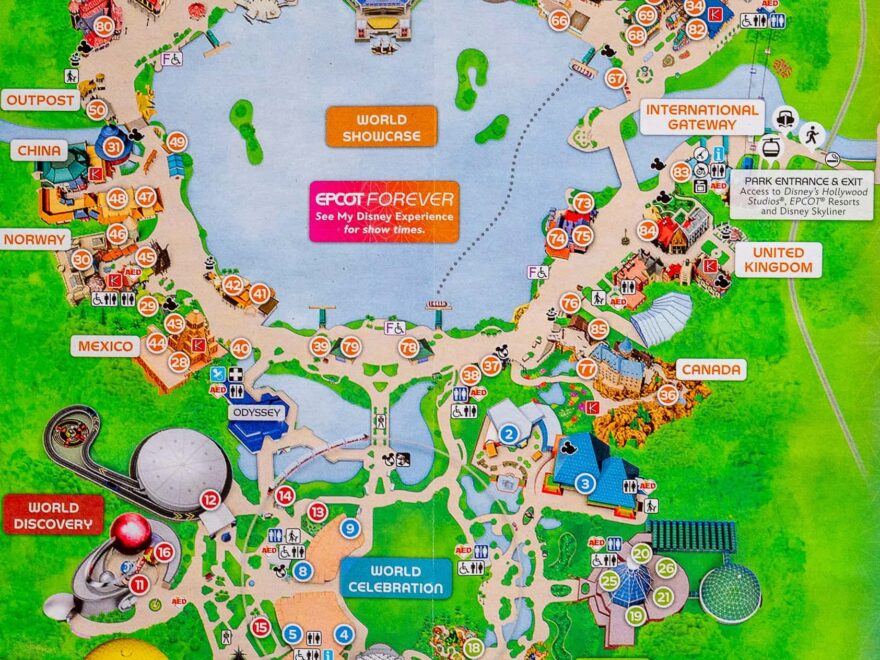 New EPCOT Park Map Debuts Featuring Journey Of Water Inspired By Worksheets Library