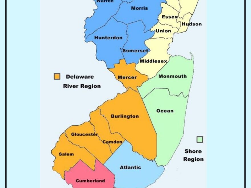 New Jersey County Map Map Of NJ Counties And Cities