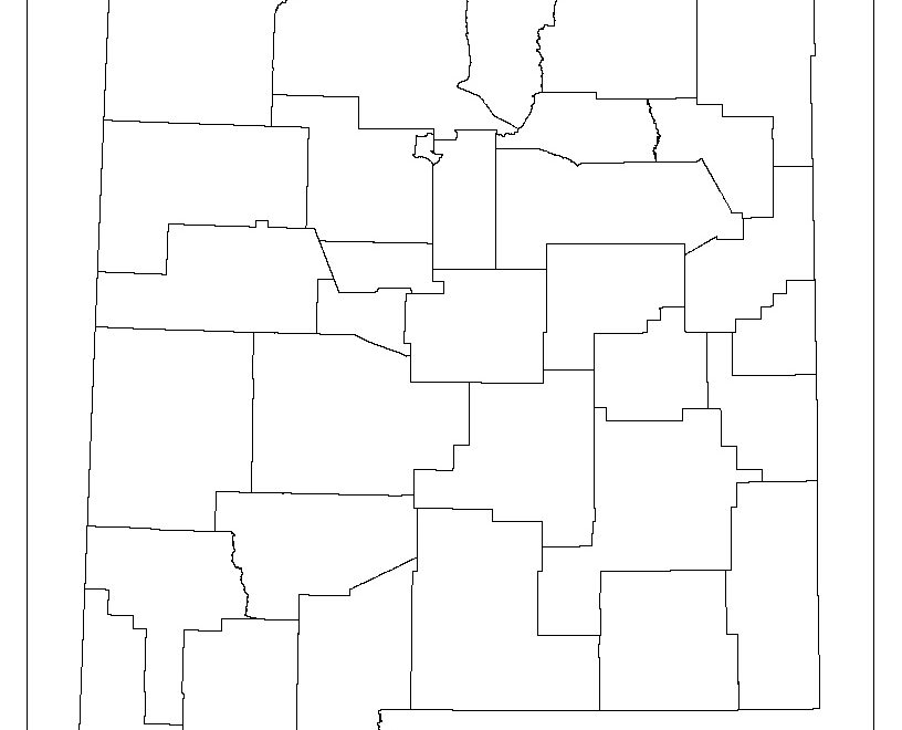New Mexico Blank Map
