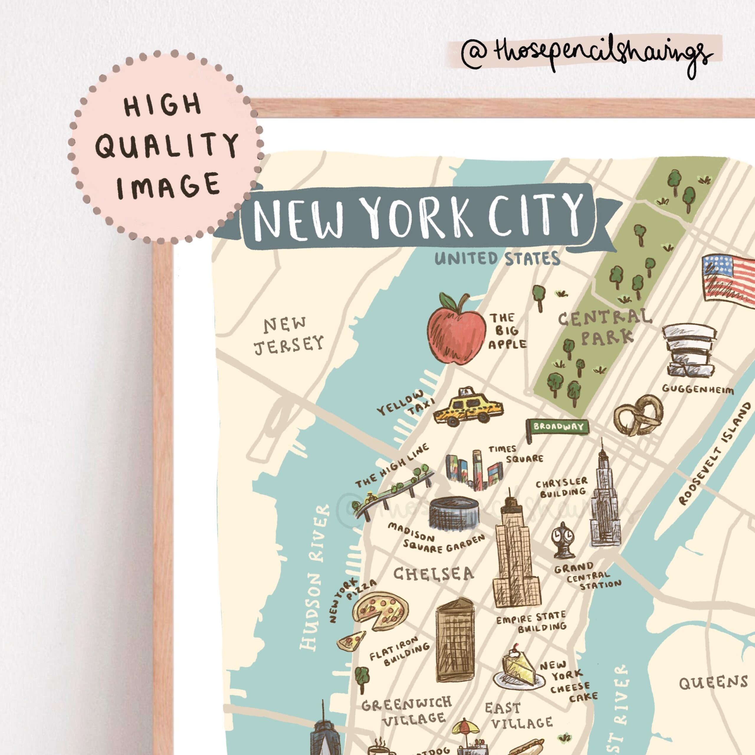 Printable Manhattan Attractions Map