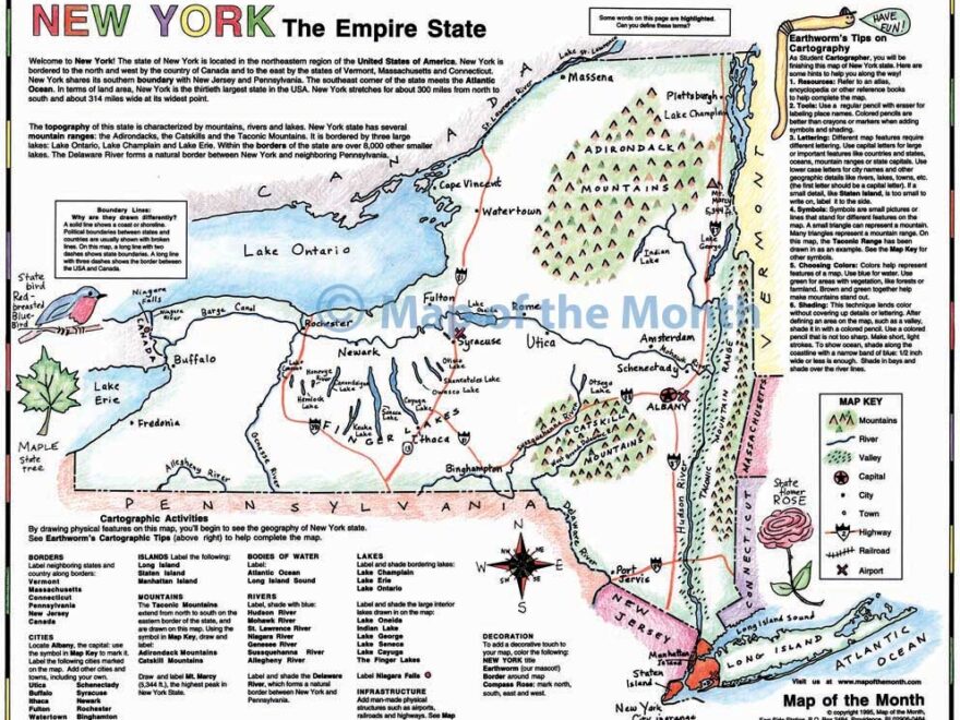 New York City NY Map Maps For The Classroom