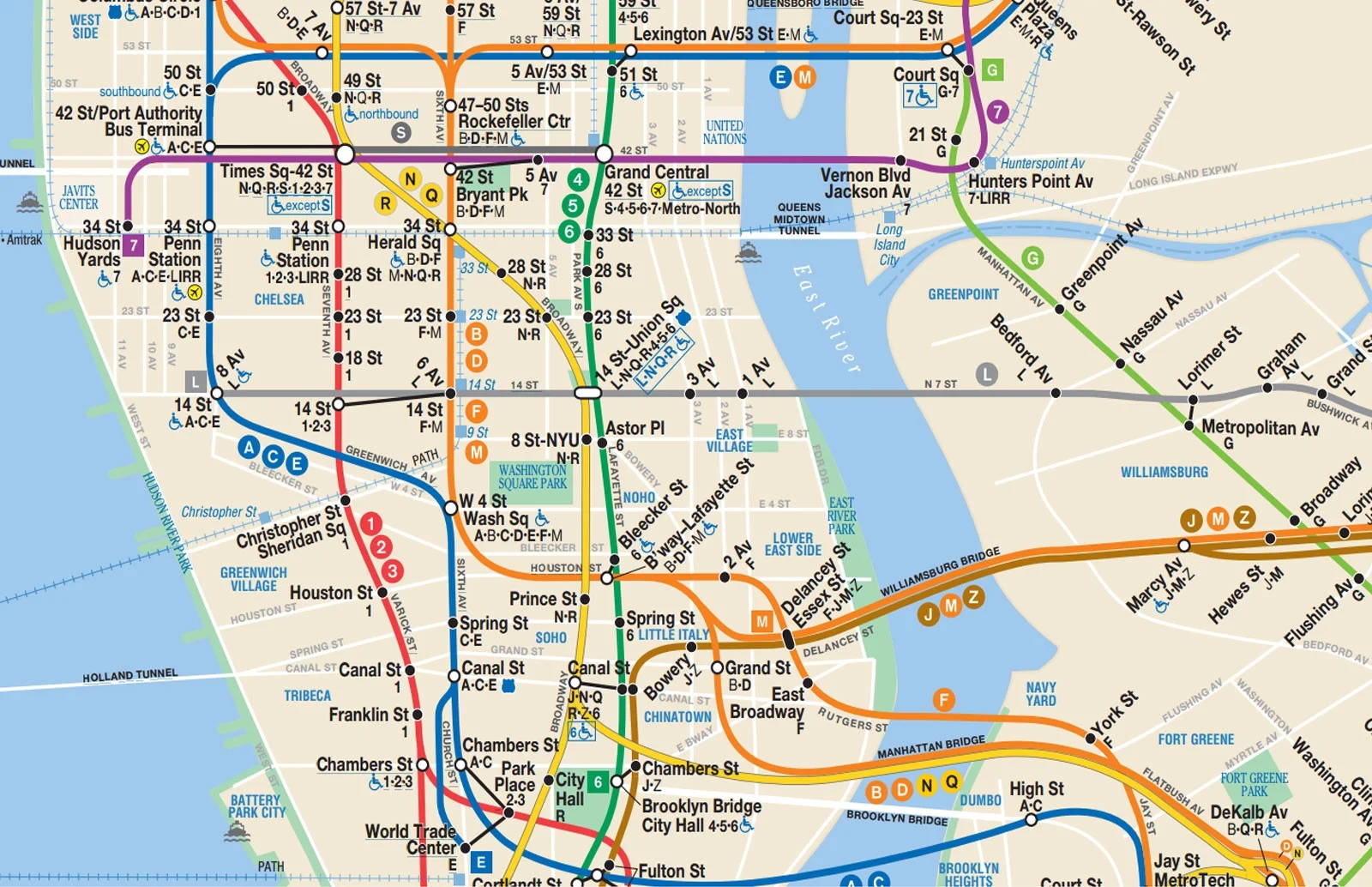 New York City Subway Map Go NYC Tourism Guide