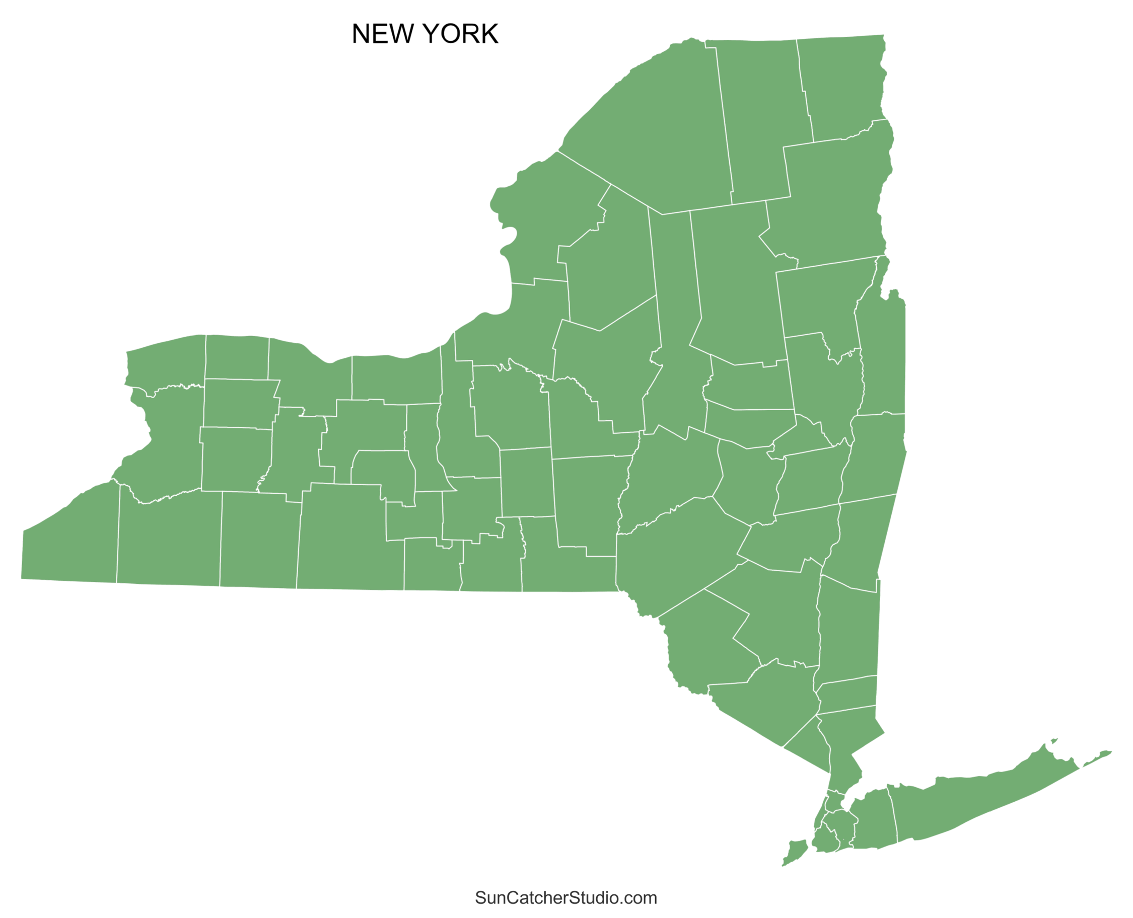 New York County Map Printable State Map With County Lines Free Printables Monograms Design Tools Patterns DIY Projects
