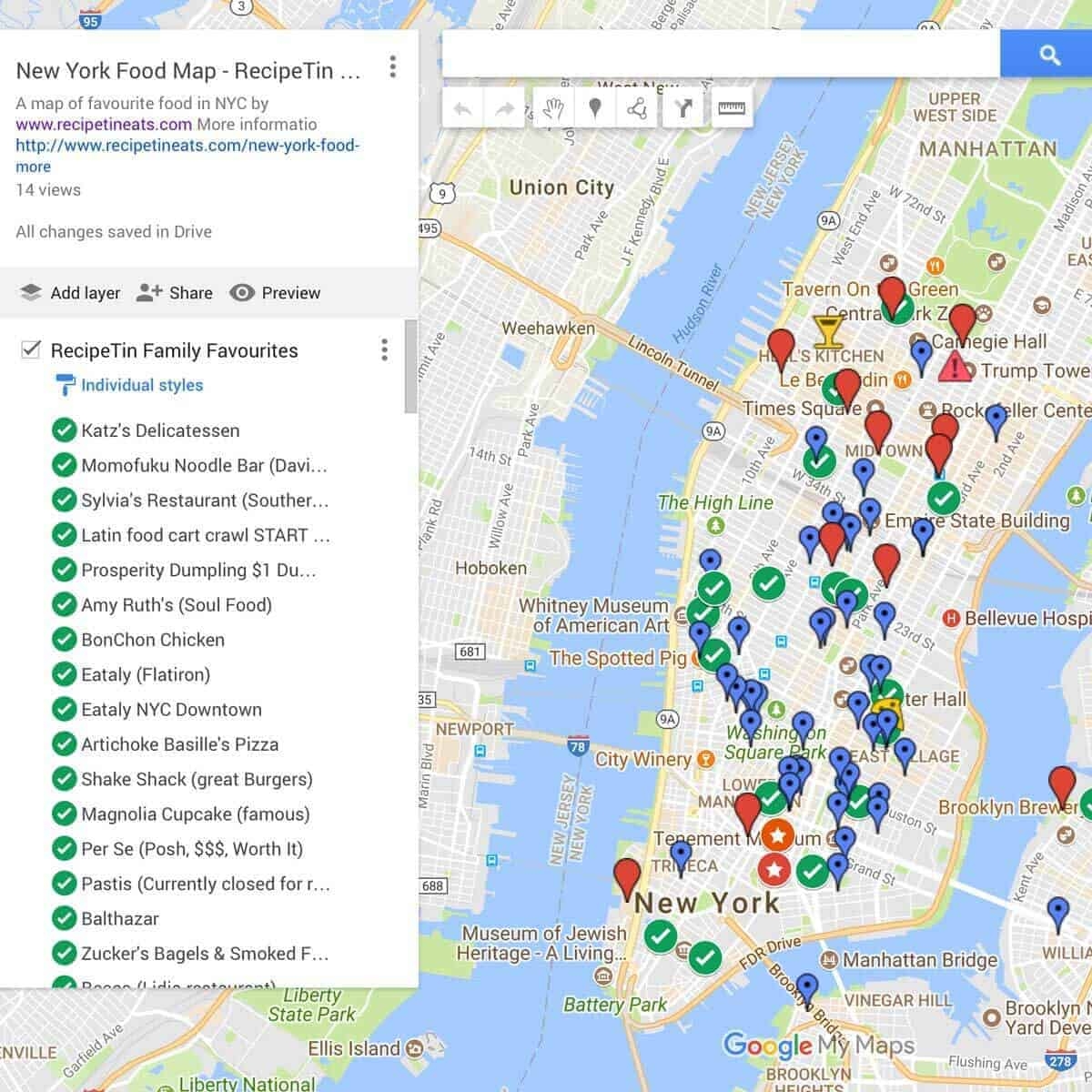 Printable Ny Attractions Map