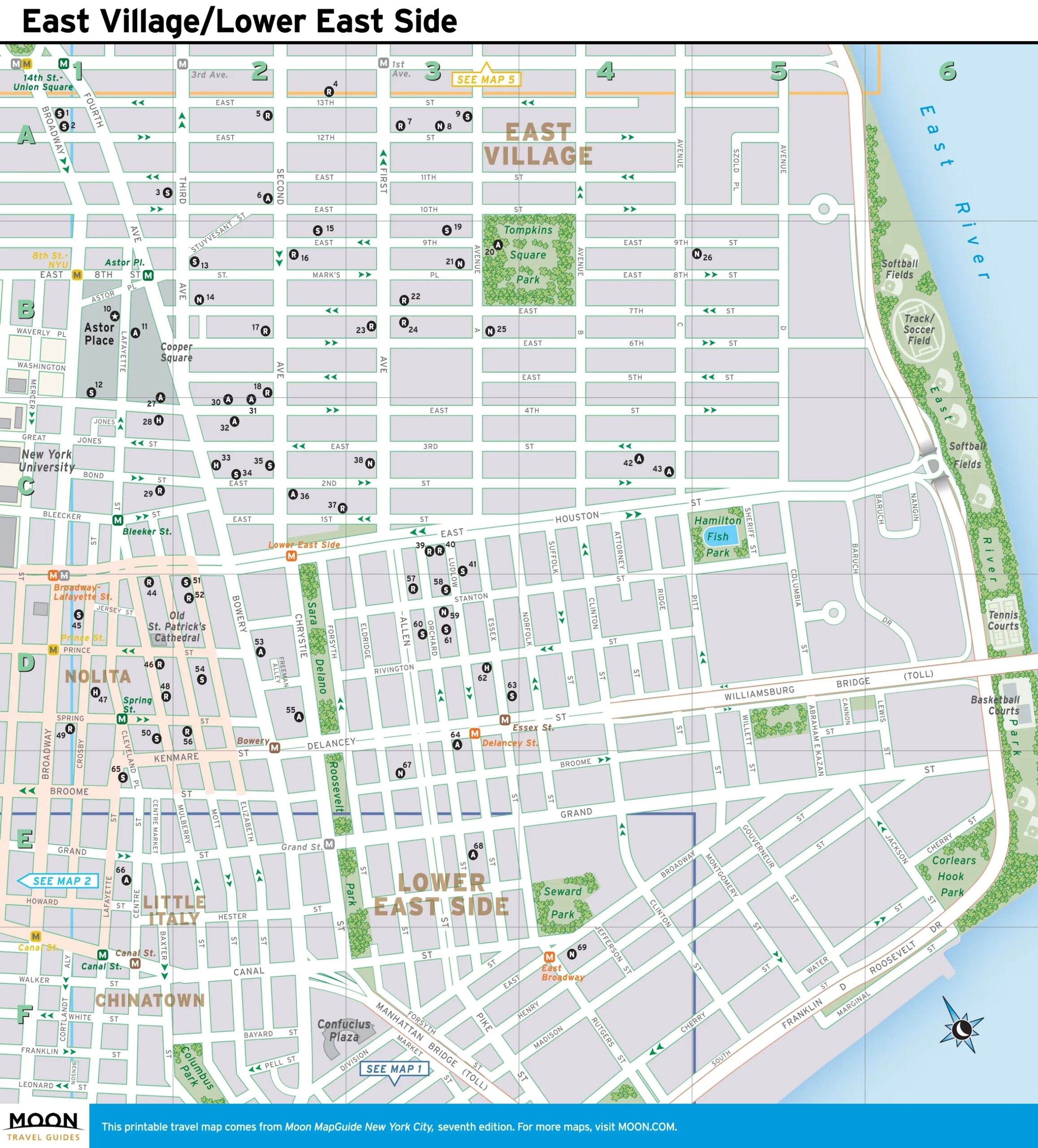 Free Printable Walking Map Of Nyc