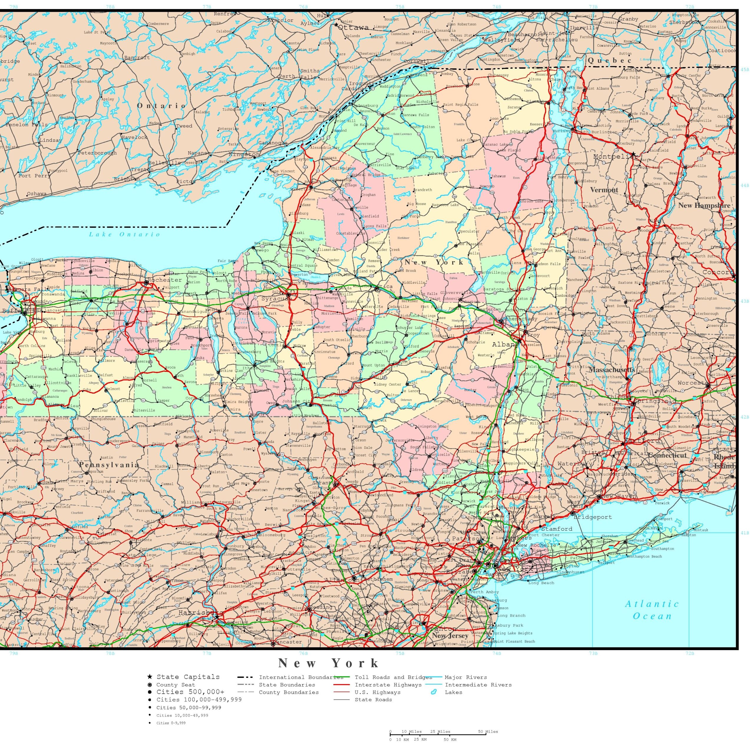 New York Political Map